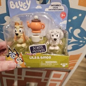 Bluey School Friends Lila & Bingo Action Figures